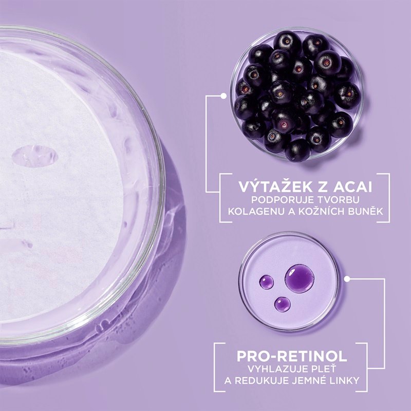Garnier Skin Naturals Pro-Retinol vyhlazující sérum maska - 3